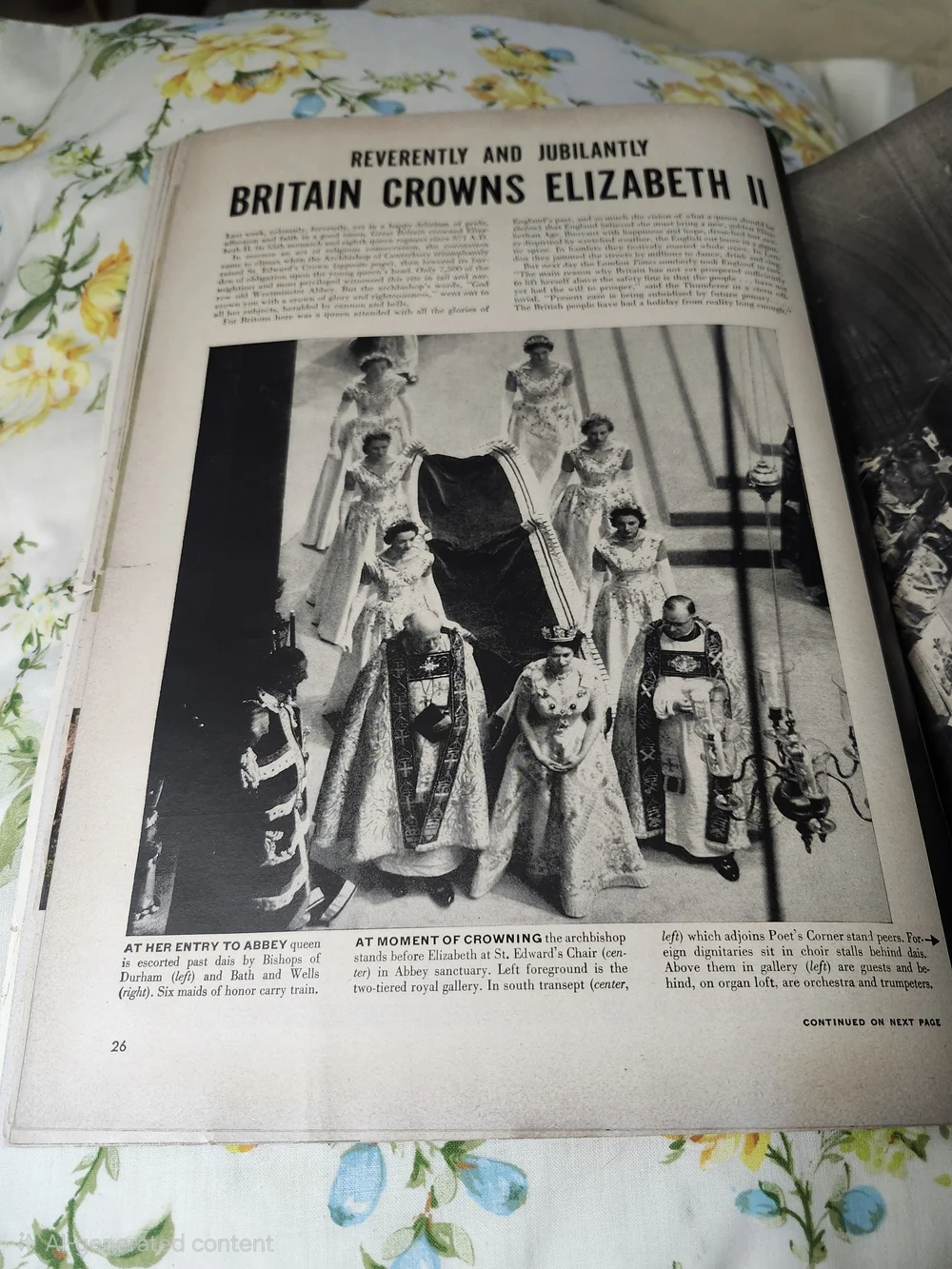 Vintage LIFE Magazine June 15, 1953-Coronation Ceremony of Queen Elizabeth II